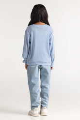 Junior Girl Ice Blue Sweatshirt JG-SW23-006